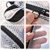 Transparent Mesh Storage Bag Zipper Coin Purse Travel Organizer Lipstick Makeup Bag File Bag ID Credit Card