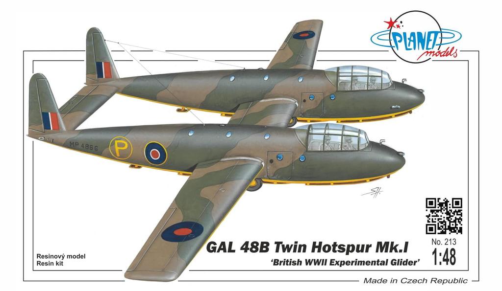 CMK British GAL48B Twin Hotspur Airborne Glider Resin Kit 48CMP213 1/48 Mk.I (Airplane)
