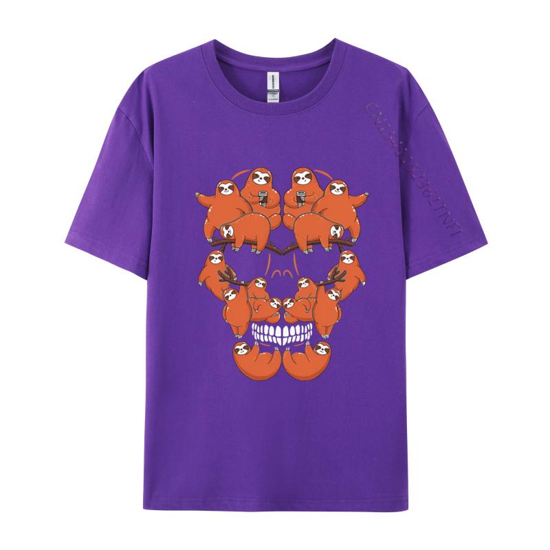 Halloween Art Installation Skull Tshirt Mens T Shirts Funny Printed Tee Tops Vintage Sweetwear Black