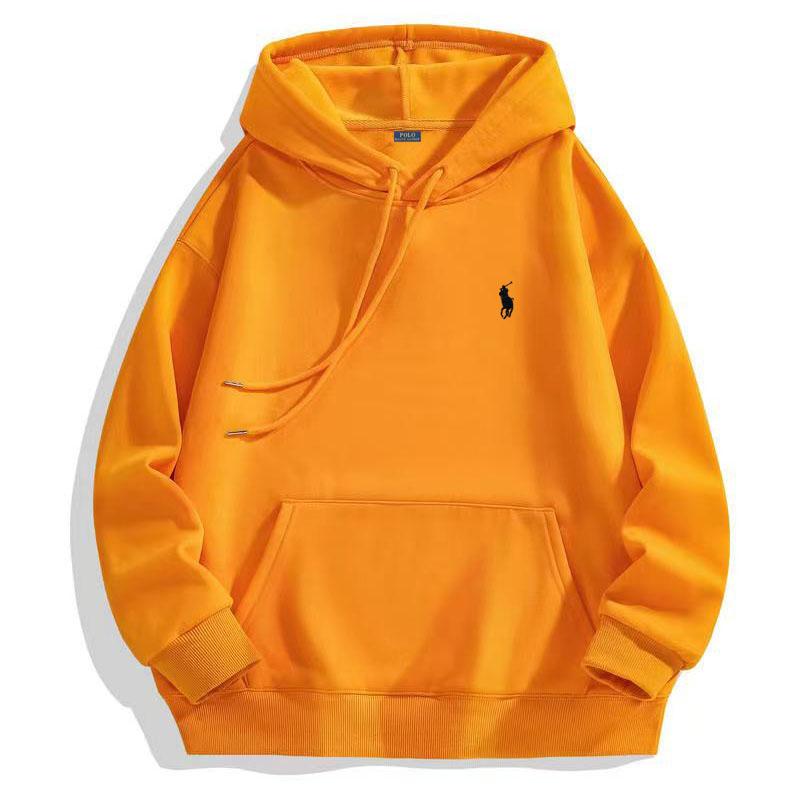 Polo Ralph Lauren Podzimní a zimní Hrubý samet Vysoce kvalitní Bavlna Výšivka Mikina s kapucí Nadměrná velikost Pár Mikina