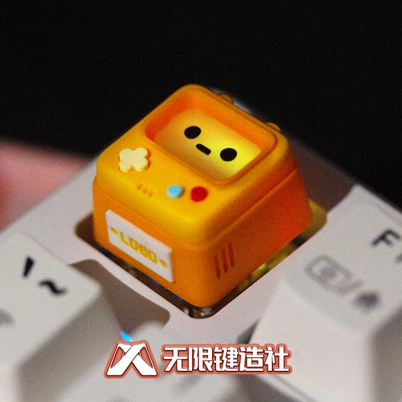 Original Retro Game Console Translucent Keycaps Arcade Mechanical Keyboard Accessory Kawaii ESC Replacement Keycap Single Resin