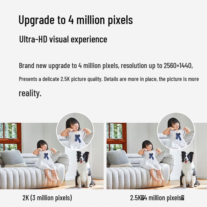 

Mijia Smart 4MP 360° Pan-Tilt Wi-Fi Security Camera 2 (CN version)