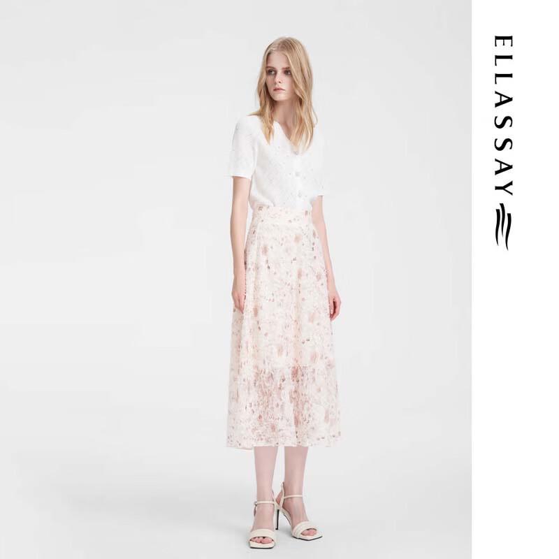 ELLASSAY Women's High-Waisted A-Line Midi Skirt