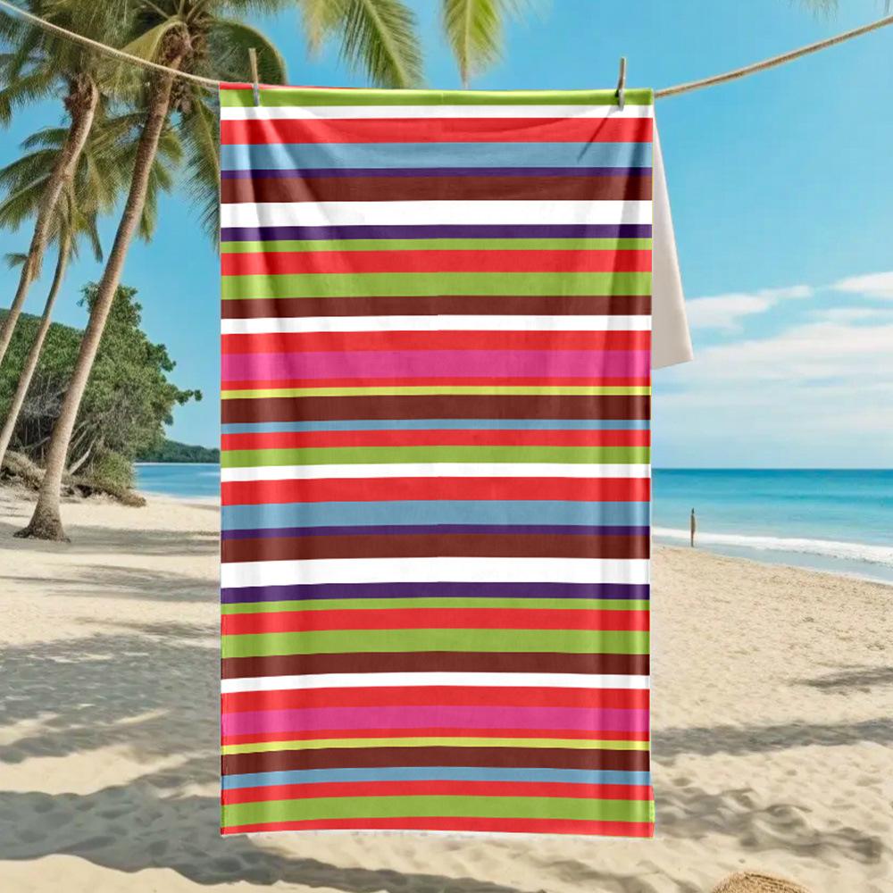 European and American Yuan Microfiber Beach Towel Custom Digital Printing Enlarged Towel Bath Towel 70 * 140CM Microfiber
