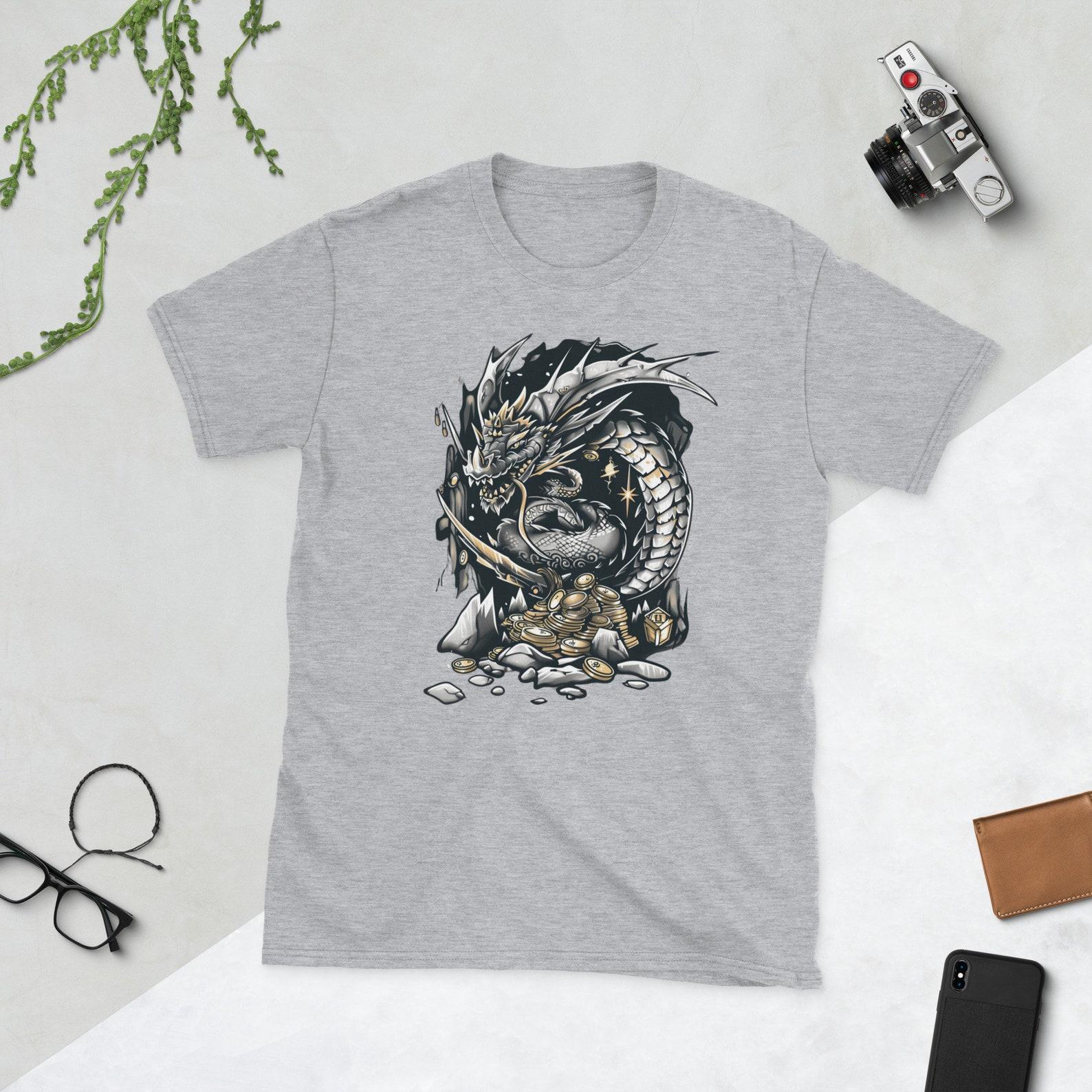 Fierce Dragon Graphic T-Shirt: Fantasy Art Apparel S