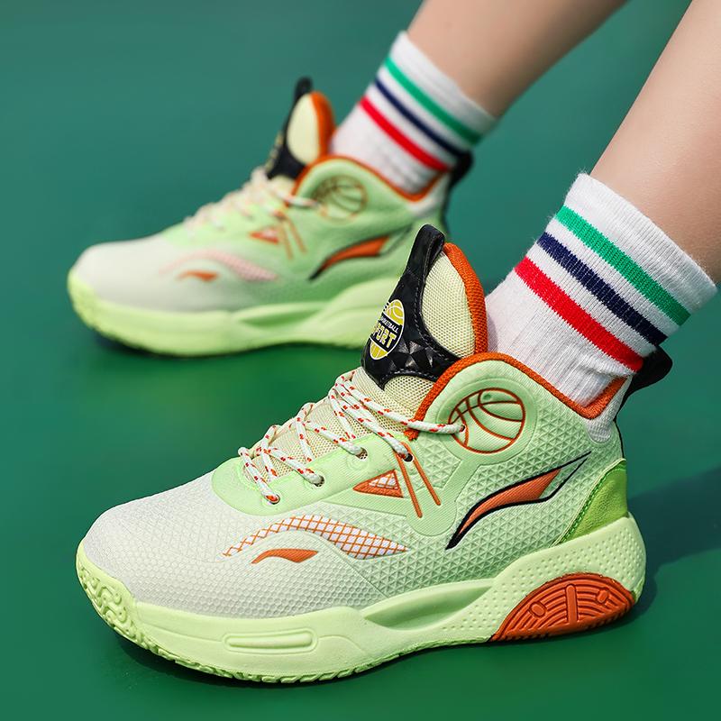 Ny mote Gutter Jenter Basketball Tennis Sportssko Barnestudenter Hightop Sneakers Trekking Boots for Childrens