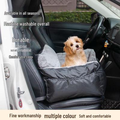 Dual-Season Car Pet Nest: Outdoor Dog Seat Cushion for All Seasons