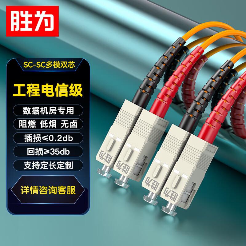 

Shengwei Multimode Duplex Fiber Optic Patch Cable 3m