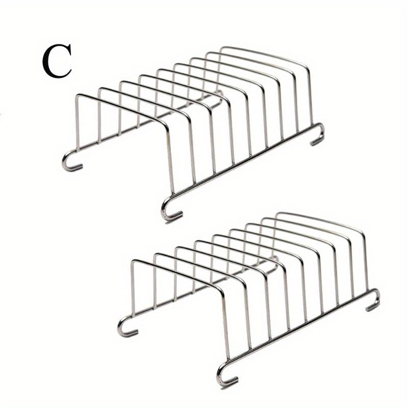 Stainless Steel Versatile Cooking Rack Use As Toast Stand Bread Rack Baking Grid Pizza Plate Grill Pot and Air Fryer Tool