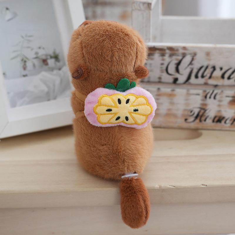 Cute Plush Capybara Keychain Adorable Stuffed Animal For Students Backpack Decoration