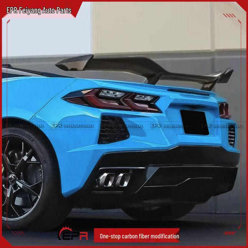 Chevrolet Corvette C8 2020+ Dry Carbon Fiber ZR GT Rear Spoiler