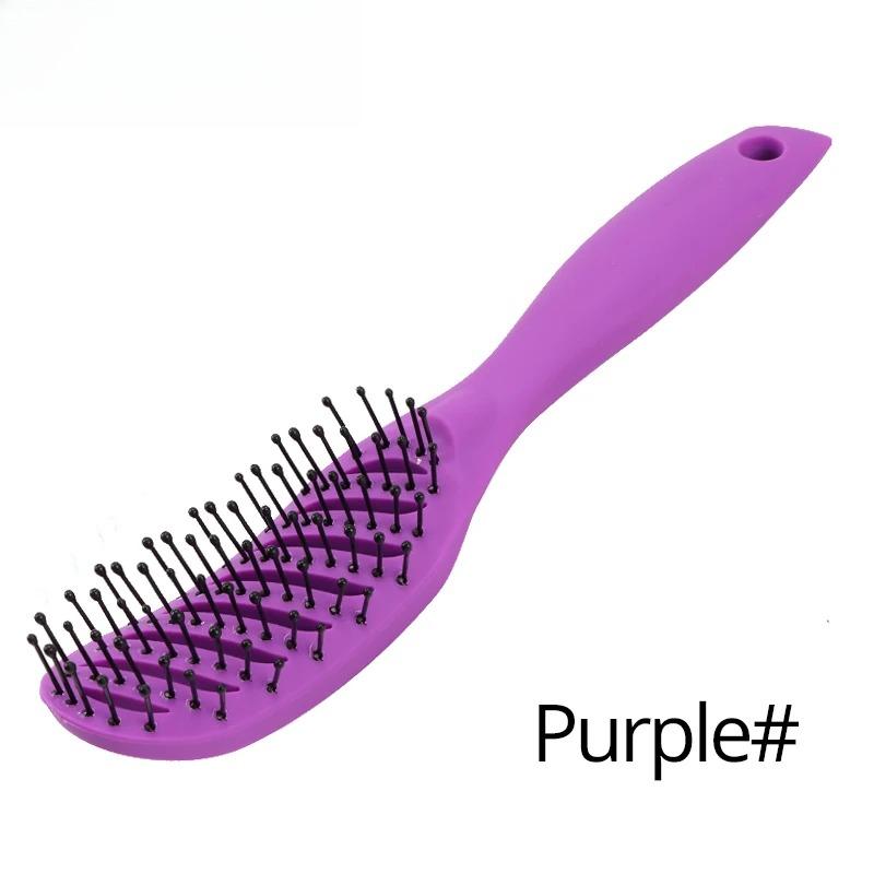 

Styling Curly Hair Brush Salon Massager Comb Brush Detangling Drying Brush Anti Static Curved Vent Brush Scalp Massage Comb