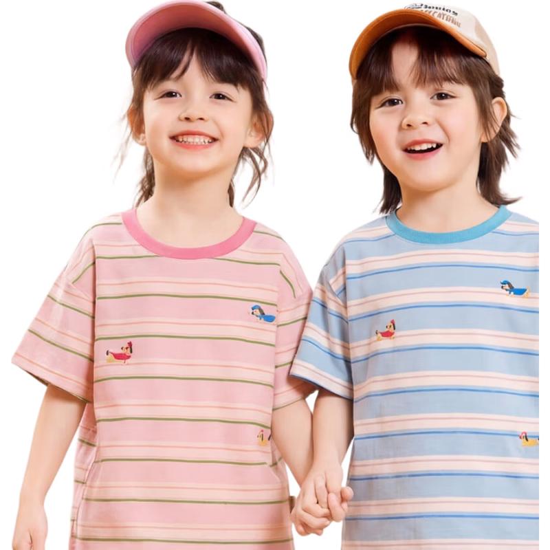 Dudu Family 100% Cotton Kids  Striped T-Shirt 80