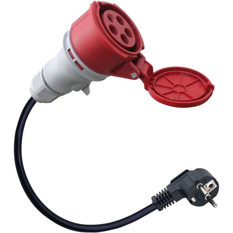 Premium-High Current CEE 16A Plug To Schuko,Adapter, 5-Pin 16A To 16A Conversion EU Standard 230V EU PLUG