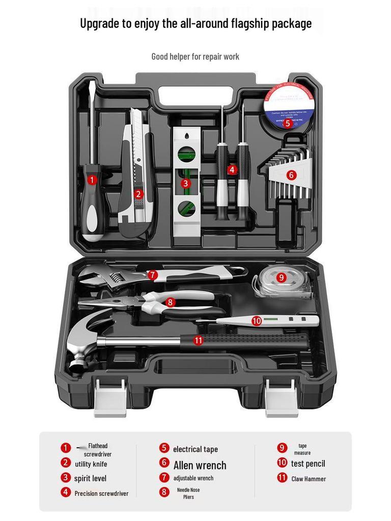Royal Household Hardware & Woodworking Toolbox Set