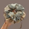 Elegant Top Grade Print Chiffon Large Intestine Scrunchie For Women Hair Tie Hair Band Hair Ring Fashion Hair Accessories