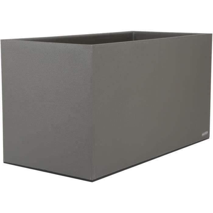 Bac à fleurs - RIVIERA - GRANIT - 59X29,5X33,5 cm - Gris