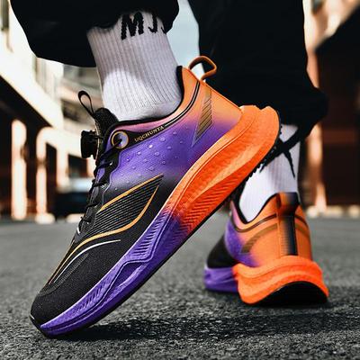 Red Rabbit 5 Carbon Board Running Shoes Medium Older Children's Button Sneakers Male and Female Students Physical Testing Shoes Racing Running Shoes M
