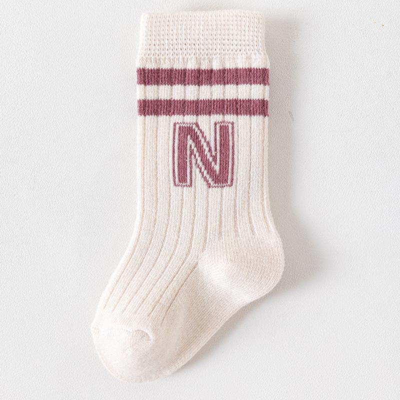 Spring & Autumn Mid-Calf Socks for Newborns and Toddlers (0-3 Years) - High-Quality Cotton, Boys & Girls