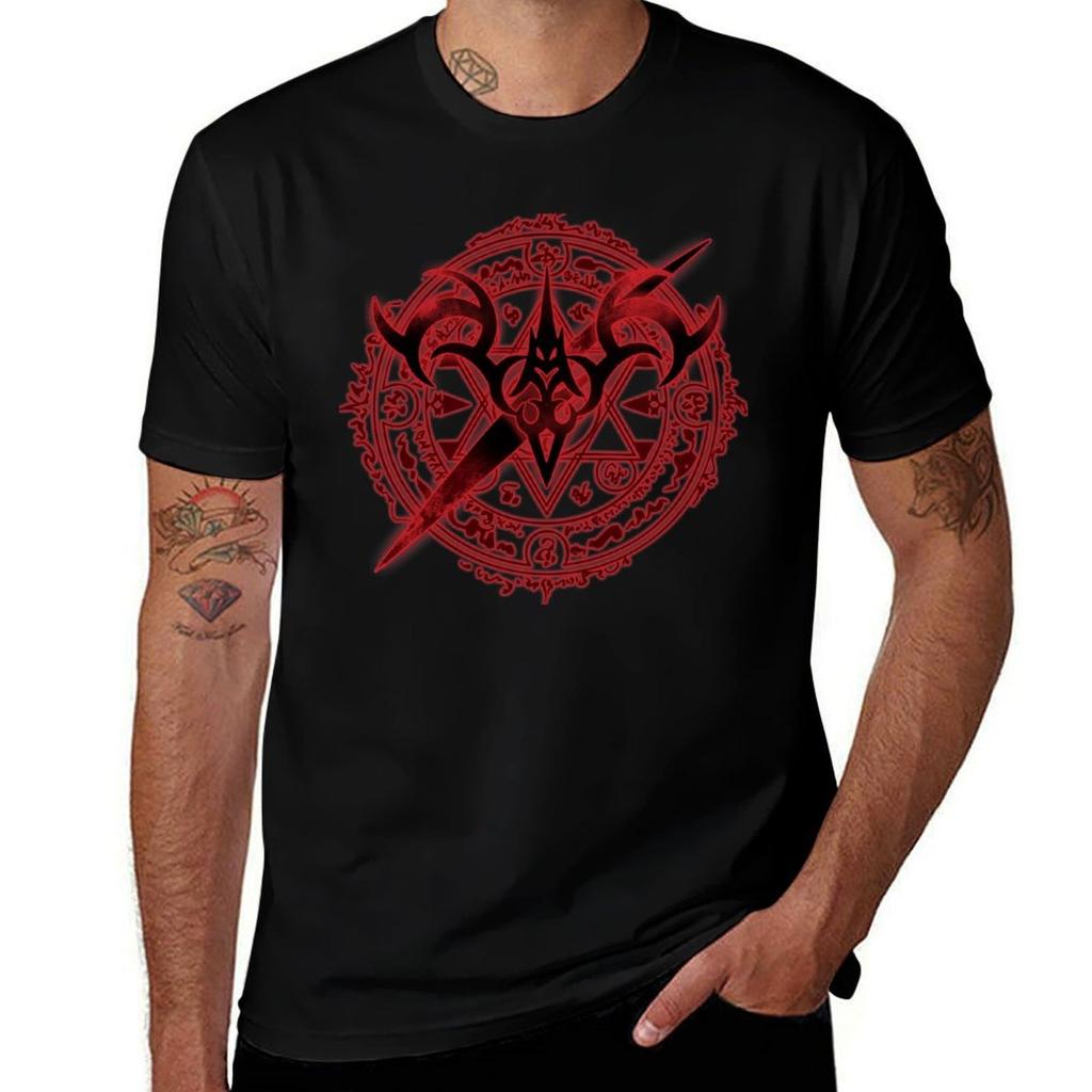 Saber Servant Summoning T-Shirt Casual Minimalist Short Sleeve Top