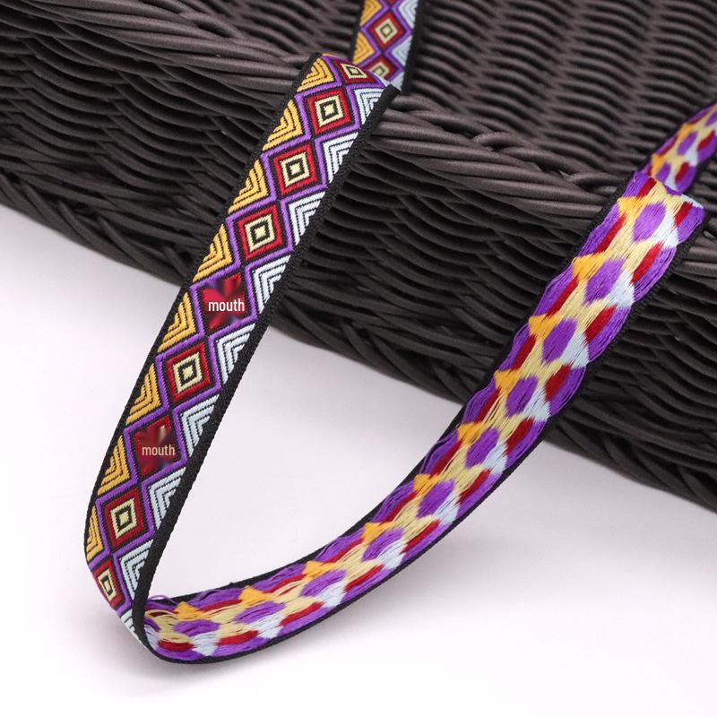 Ethnic Lace Woven Ribbon: Chinese Embroidery Jacquard for DIY Clothing & Home Textiles
