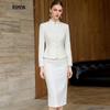 Completo da donna in Tencel e Lana Stile Cinese Nuovo Business