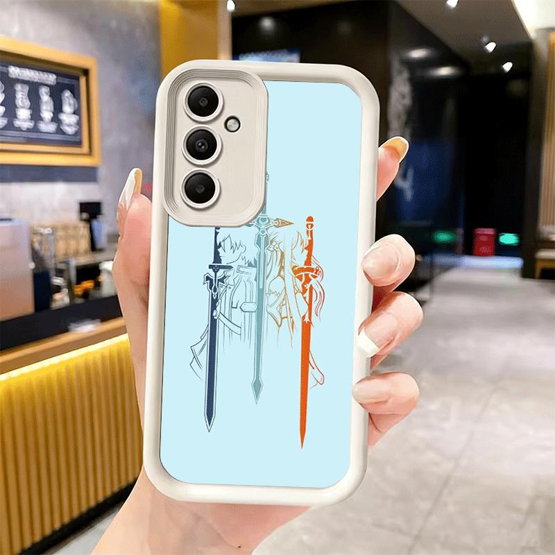Phone Case for Samsung Galaxy S26 S25 Ultra S24 FE Sword Art Online Anime Shell S23 Plus S22 + S21 S20 5G Soft Silicone Funda