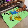 Pippi Langstrumpf Polyester Teppich, Weiche Indoor Matte für Bürostuhl, Wohnzimmer, Schreibtisch - Dekoratives Home Office Teppich Design