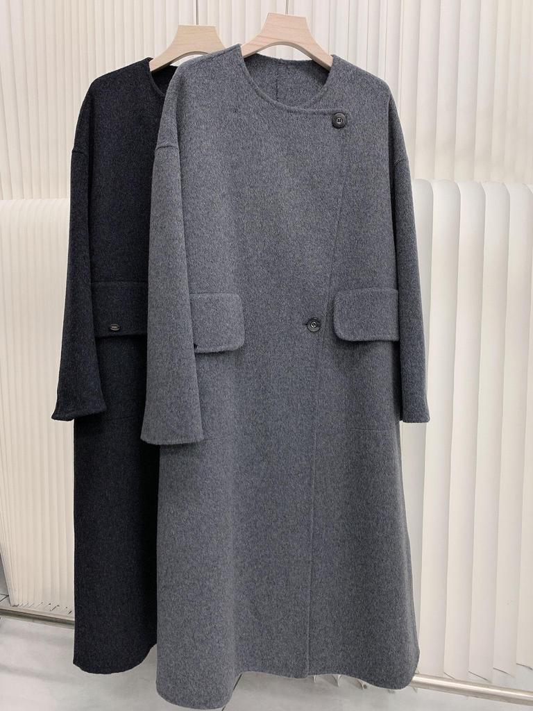 2025 Luxe Double-Sided Cashmere Wool Coat for Autumn/Winter