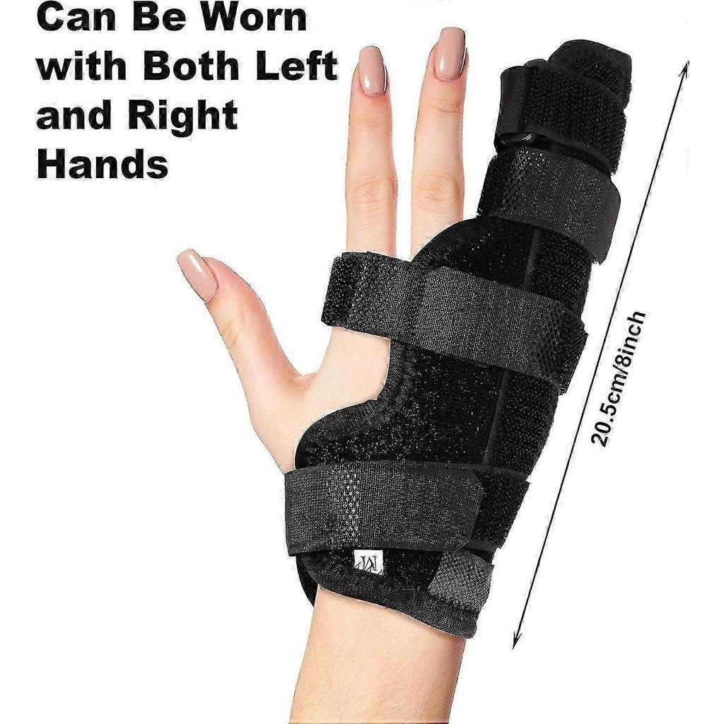 2 Pack Boxer Finger Splint Padded Support Brace Boxer Fracture Splint Metacarpal Finger Splint Hand Brace for Trigger Finger