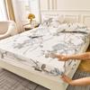 Skin-friendly Fitted Sheet Printed Bed Cover Sabanas Para Cama Elastic Bedsheet Simple Style Mattress Cover (No Pillowcase)