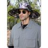 UV Protection Solar Fan Bucket Hat, Outdoor Fishing Sun Protection Cooling Fisherman Cap
