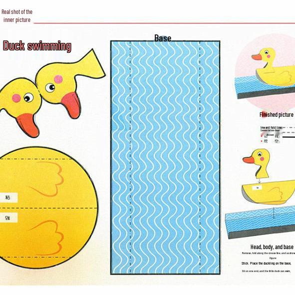 Growth 1+1 Toddler Craft Book: Creative Cartoon Handmade for Preschool - Small, Medium & Large Classes