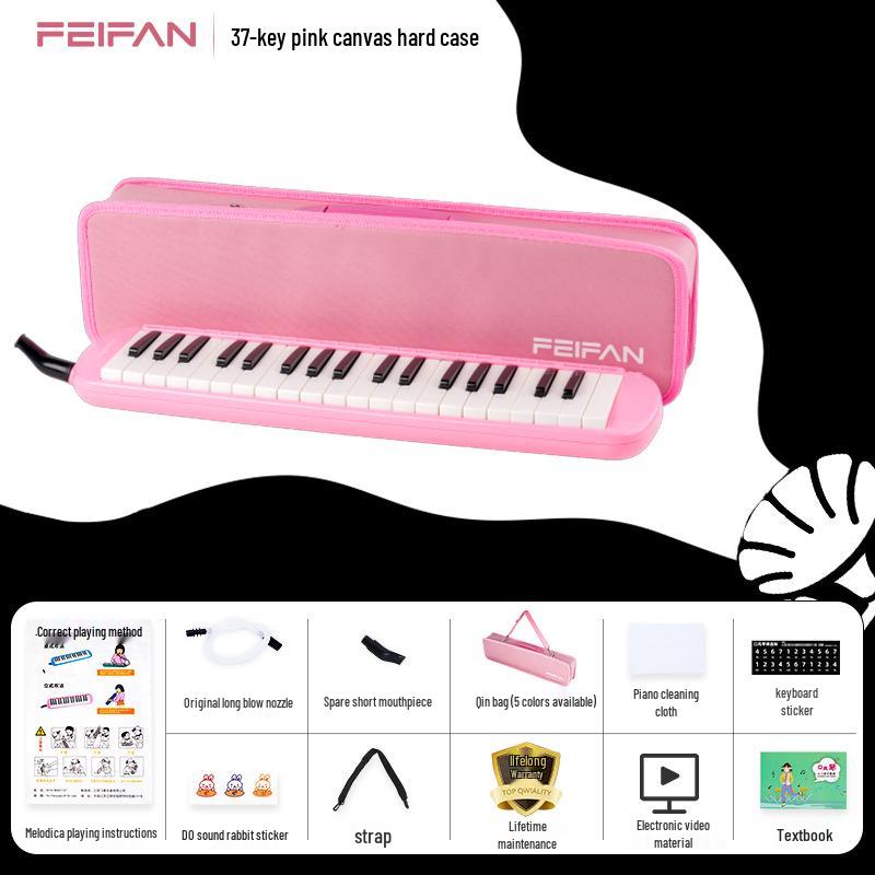 Flyfan 37-Key Melodica with Case - Teacher Recommended for Elementary Music Classes