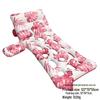 Inflatable PVC Float Recliner: Foldable Striped Swimming Bed