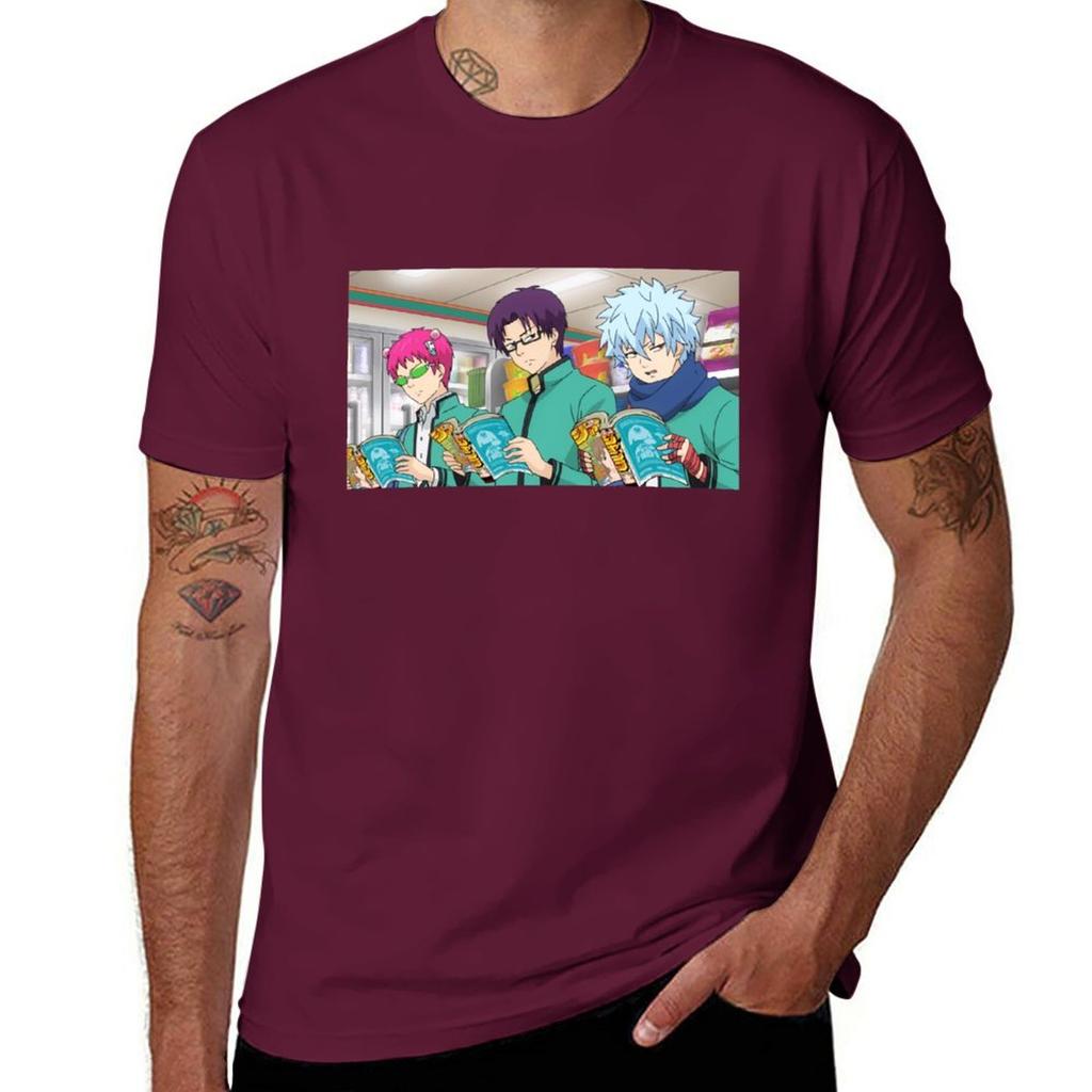 Saiki Kuboyasu Kaidou TShirt sweat graphics quick drying animal prinfor boys plain t shirts men