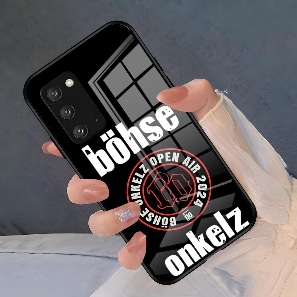 

B-Bohse Onkelz Band Phone Case For Samsung S26 S25 Plus S20 S20 Plus S22 Ultra S23 FE S21 Plus S21 Ultra Glass Cover Samsung S23 Plus