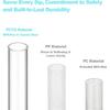 Reble Straws for YETI, 10.6 Inch Tumbler Straws Replacement for YETI 35/42 oz Straw Cup, 6 Pack Plastic Clear Drinking Cup Straw with 2 Cleaning