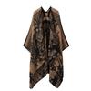 Sciarpa Calda Invernale Elegante di Lusso in Pile Spesso Cape Sciarpa in Cashmere per Esterno Sciarpe Avvolgenti Peluche Vintage per Abiti da Sera