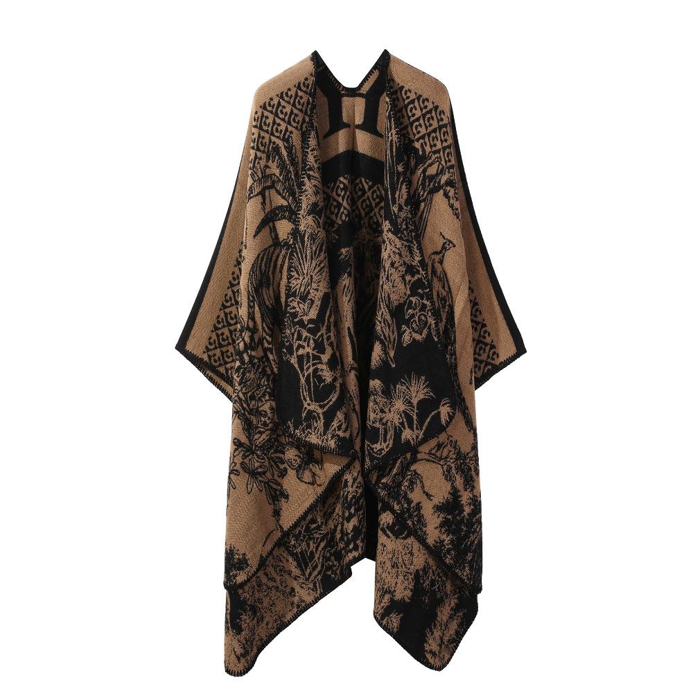 Sciarpa Calda Invernale Elegante di Lusso in Pile Spesso Cape Sciarpa in Cashmere per Esterno Sciarpe Avvolgenti Peluche Vintage per Abiti da Sera