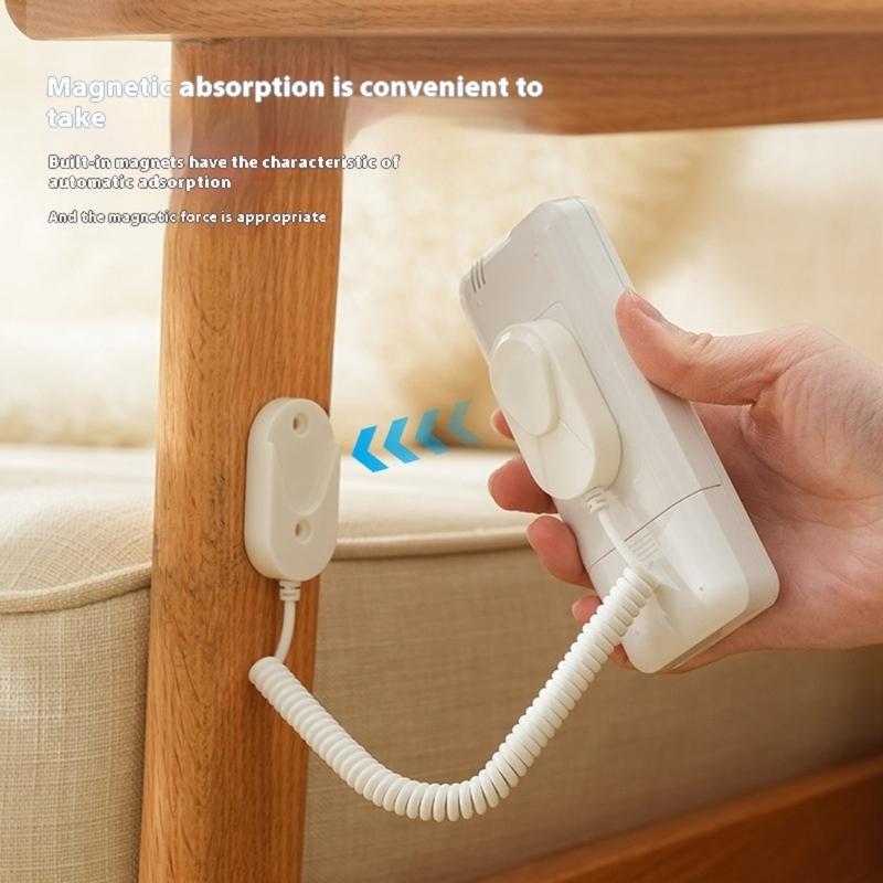 Magnetic Device Holder Wall Mount Adhesive Not Drill Arrangement for TV Cooling System Sound System ABS Storage Rack