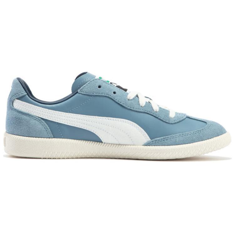 Puma Liga Wear Resistant And Lightweight Low Top Skateboard Shoes Unisex Blue White