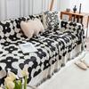 OEING Universal Black and White Floral Sofa Cover