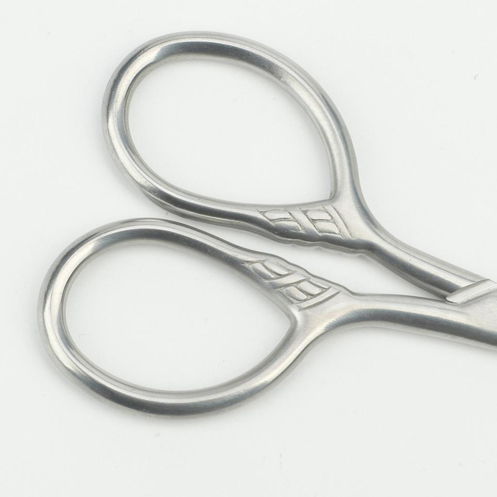 Professional Manicure Scissors Stainless Steel Cuticle Precision Beauty Grooming for Nail Facial Hair Eyebrow Eyelash Nose Hair