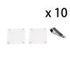 1/2/4/6/10 Stück Auto-Bildhalter für Sonnenblende Magnetischer Auto-Sonnenblenden-Foto-Clip Vertikale Foto-Anzeige Klarer Auto-Bildrahmen
