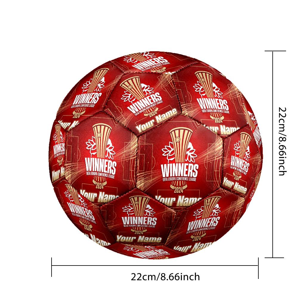 Personalized Size 5 Football Olympiacos Pattern Outdoor Game Sports Ball Gift