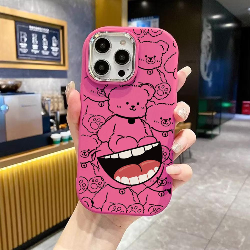 Phone Case: 2D Flat Design Suitable for iPhone 18 17 16 15 14 13 Pro Protective Case, Couple Style, Fun and Quirky, Christmas and Halloween Gift