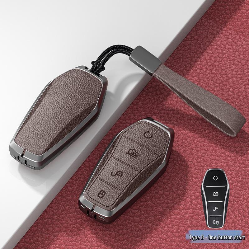 BYD Han Key Case: Fits BYD Qin Pro, Song Max, New Energy, Tang, and Song Plus Car Bagi with Metal Shell