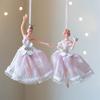 Ballet Girl Christmas Ornament Hanging  Dance Pendant Elegant Dance Pose  Indoor Holiday  Decoration