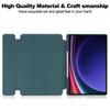 Case for Samsung Galaxy Tab S10 Ultra SM-X920 X926B S9 S8 Ultra 14.6 inch Transparent 360 PU Leather Cover with Pen Slot